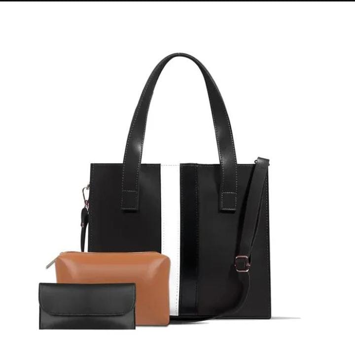 Leather Plain Hand Bag