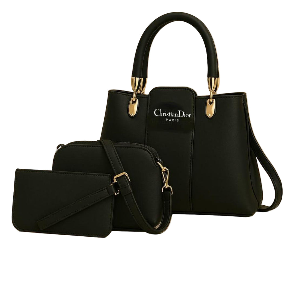 PU Plain Leather Bag with Branded Quality