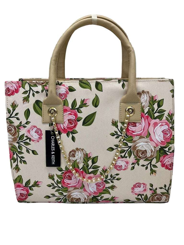 Chic Girl's Printed Polyester Tote Bag - 1 Pc