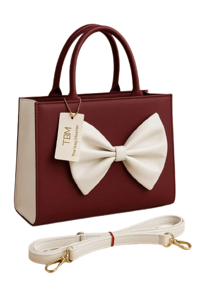 Women's PU Leather Plain Hand Bag